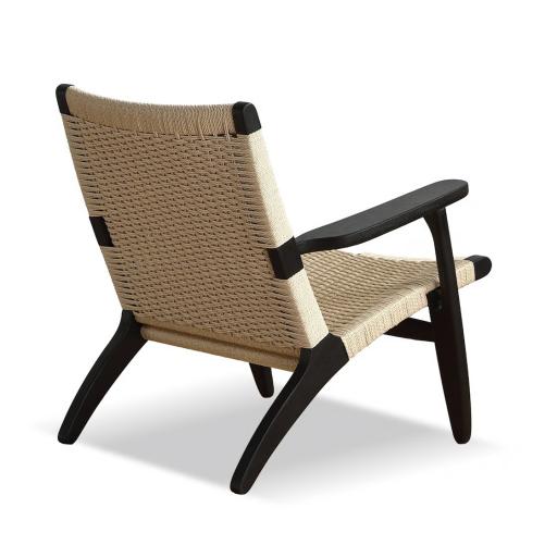 Scandinavian Black Frame Lounge Chair - image 5