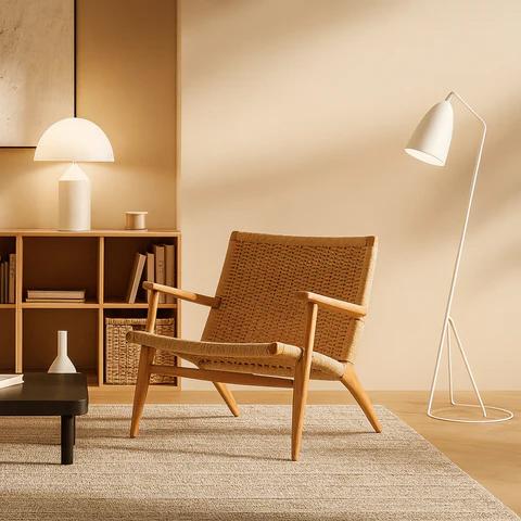 Scandinavia Natural Frame Lounge Chair - image 7