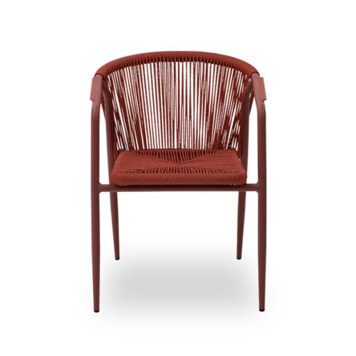 Red Handwoven Technorattan Chair - image 2