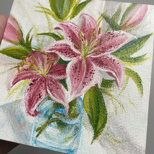 Mini Canvas Acrylic Painting - image 2