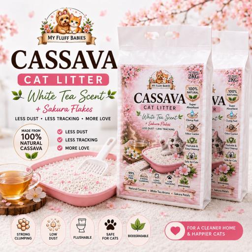 My Fluff Babies Cassava Cat Litter - image 1