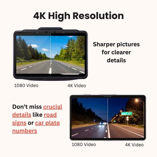 Mojo Car Cam 3 Pro 4K Front and Back HD Car Camera Dashcam - image 2