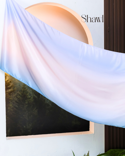 Ombre Aeris Shawl : 2m x 0.7m - image 2
