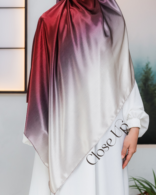 Ombre Cocoa Shawl : 2m x 0.7m - image 3