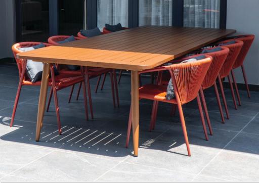 Red Handwoven Technorattan Chair - image 5