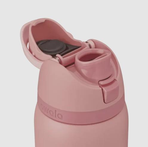OWALA FreeSip Stainless Steel Water Bottle 32oz in Rose Quartz - image 2