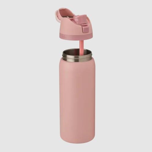OWALA FreeSip Stainless Steel Water Bottle 32oz in Rose Quartz - image 5