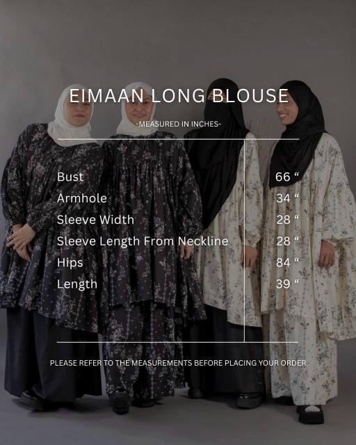 Eimaan Long Blouse (Printed) - TOP ONLY - image 10