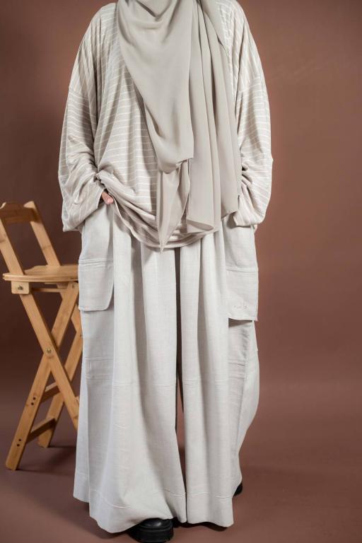Basic Cargo Wide Pants - image 2