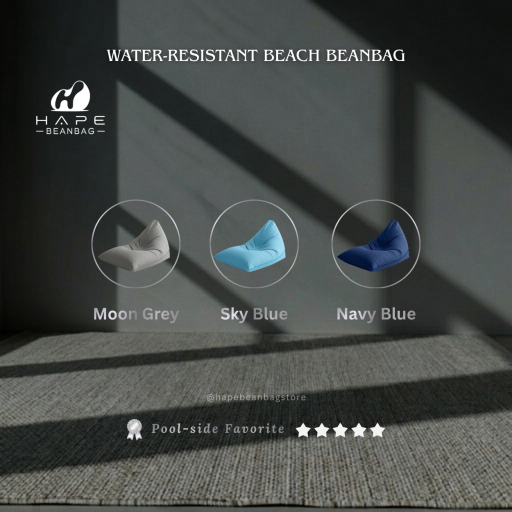 Water-Resistant Beach Beanbag with Filling - image 6