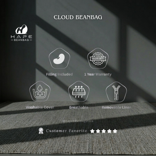 Cloud Beanbag with Filling - image 5