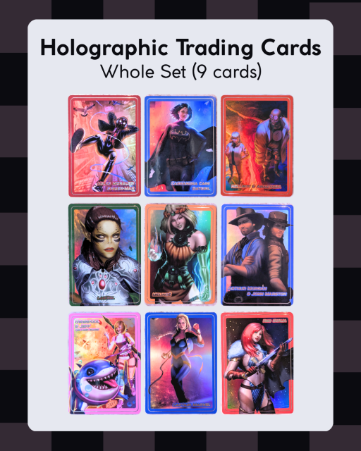 Holographic Trading Cards [Whole Set of 9 Cards] - image 1