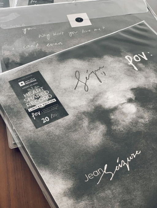 ART/ST x Jean Seizure - POV: EP Heart-shaped Record (Autographed) - image 3