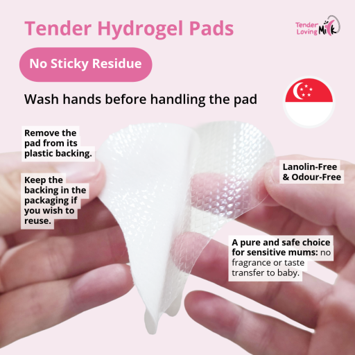 Tender Hydrogel Pads for Sore Nipples (4 pcs) Lanolin-Free • Odour-Free • Instant Cooling Relief • Clinically Inspired - image 5