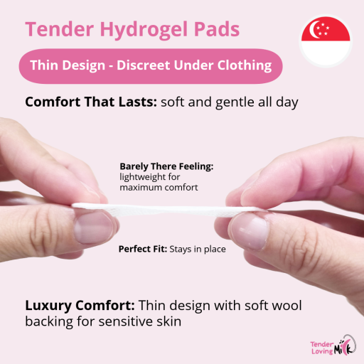 Tender Hydrogel Pads for Sore Nipples (4 pcs) Lanolin-Free • Odour-Free • Instant Cooling Relief • Clinically Inspired - image 4