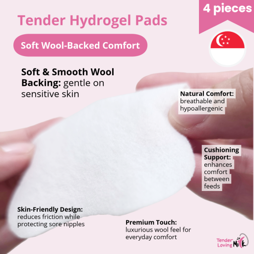 Tender Hydrogel Pads for Sore Nipples (4 pcs) Lanolin-Free • Odour-Free • Instant Cooling Relief • Clinically Inspired - image 7
