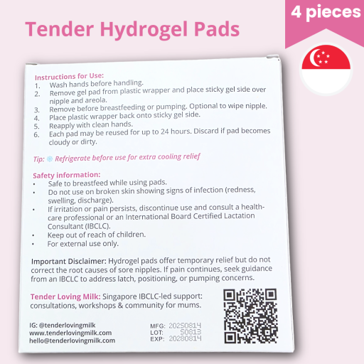 Tender Hydrogel Pads for Sore Nipples (4 pcs) Lanolin-Free • Odour-Free • Instant Cooling Relief • Clinically Inspired - image 8