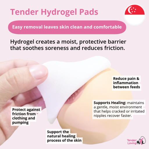 Tender Hydrogel Pads for Sore Nipples (4 pcs) Lanolin-Free • Odour-Free • Instant Cooling Relief • Clinically Inspired - image 6