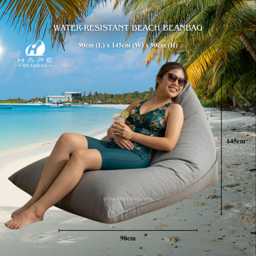 Water-Resistant Beach Beanbag with Filling - image 2