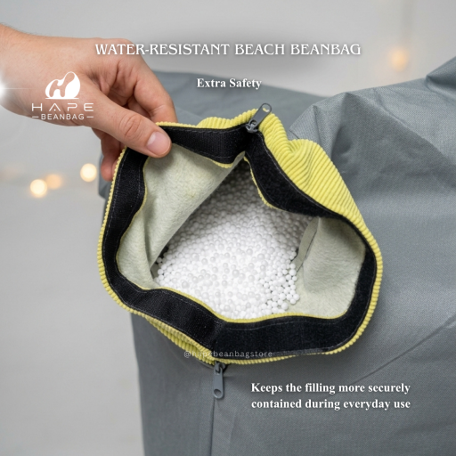 Water-Resistant Beach Beanbag with Filling - image 4
