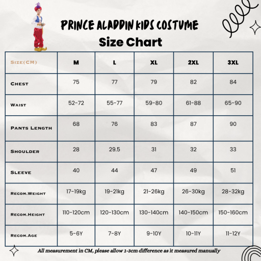 Prince Aladdin Kids Costume Cosplay - image 2