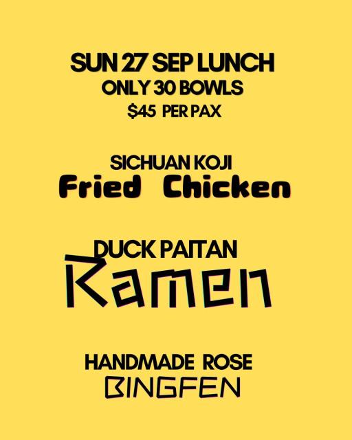 Duck Ramen Saturday 26 Sep (Reservation via a $10 deposit) - image 3