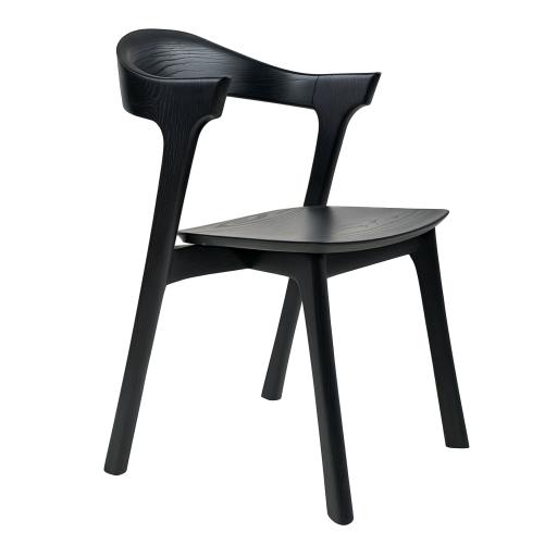 Artisan Black Timber Dining Chair - image 1