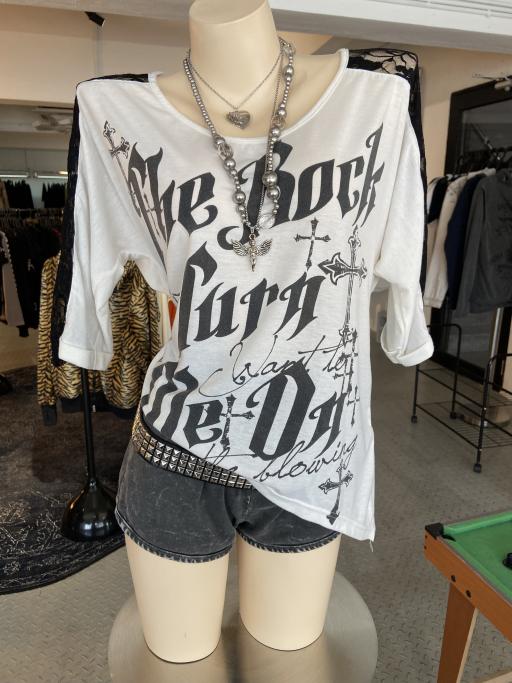 Early 00's Oversized Lace Punk Blouse - image 1