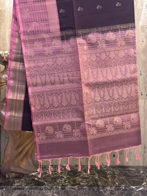 Soft Pure Kanchipuram Silk Saree - image 3
