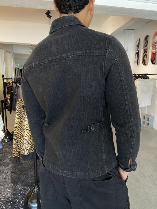 Early 00's Japanese Brand Denim Fitted Harrington Jacket - image 3