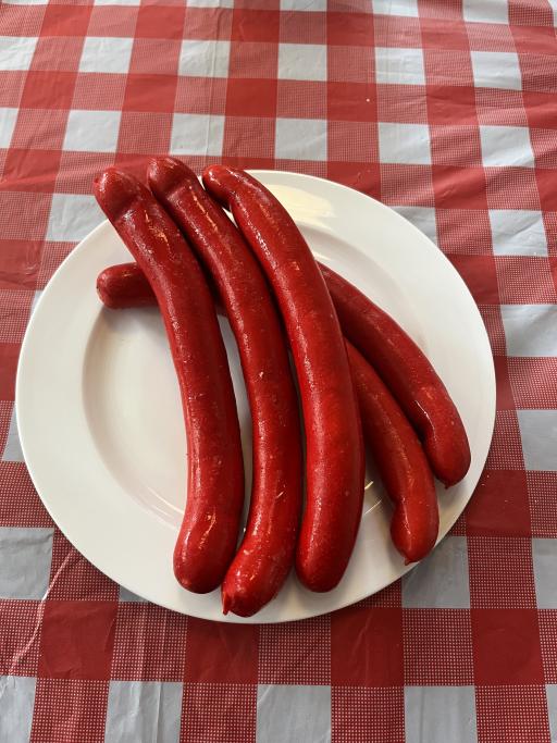 Hotdog Pølser Rød 1kg / Hotdog Sausages Red 1kg - image 2