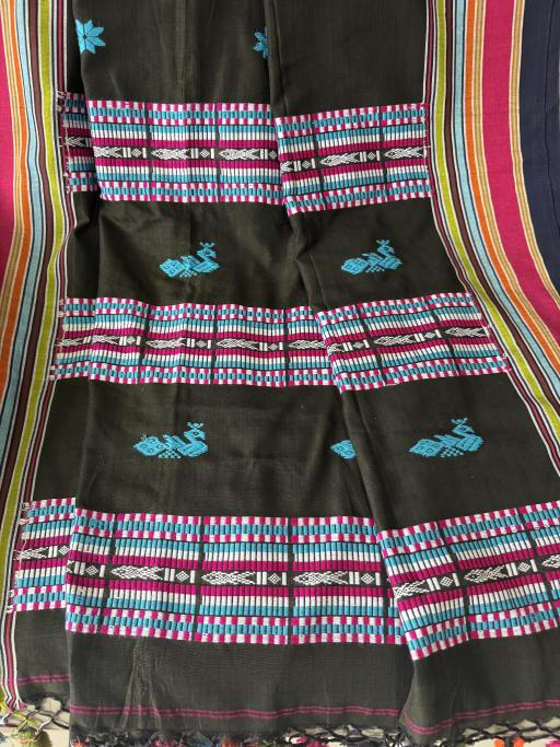 Bengal Handwoven Cotton Saree - image 4