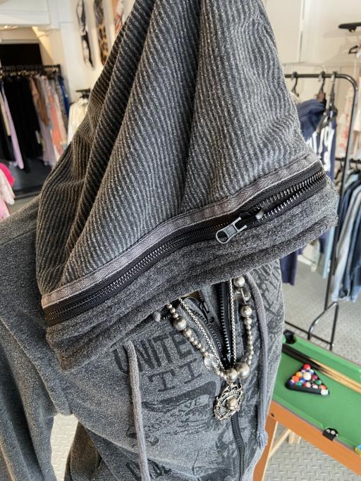 Early 00's Japanese Punk Brand Double Zipper Hoodie - image 3