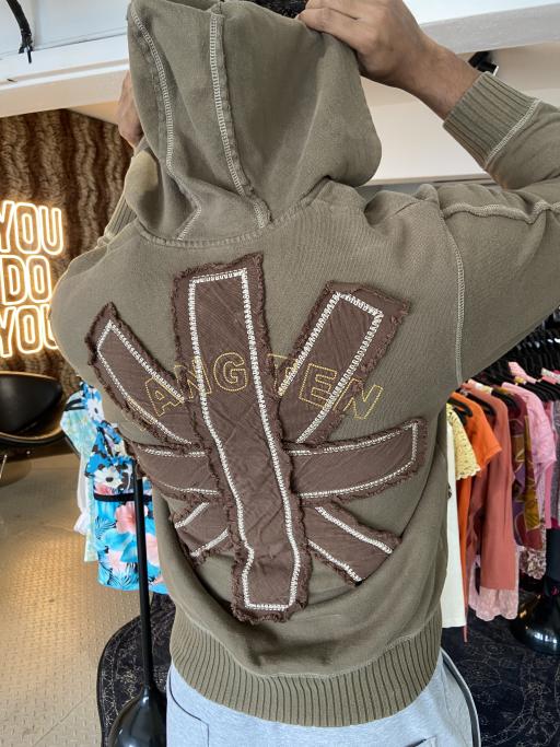 Early 00's Y2K Patchwork Zipper Hoodie by Hang Ten, USA. - image 2