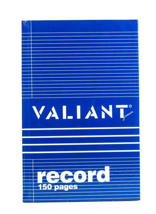 Valiant Record Book Blue - image 1