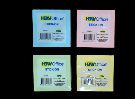 HBW Sticky Note 3x3 Pastel Colors - image 1