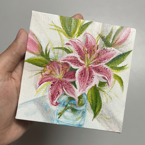 Mini Canvas Acrylic Painting - image 3