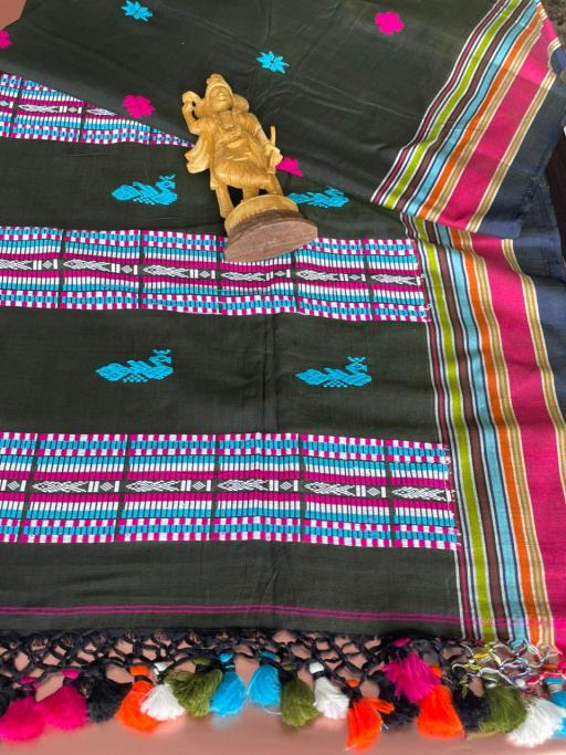 Bengal Handwoven Cotton Saree - image 3