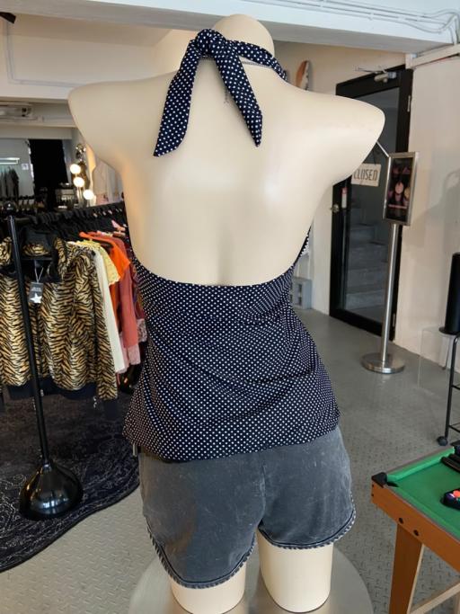 Early 00's Y2K Polka-Dot Halter Top By Seraphine, London - image 2
