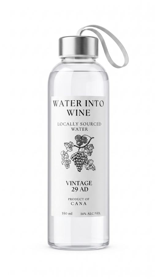 "Water Into Wine"  The Wine Water Bottle - image 2