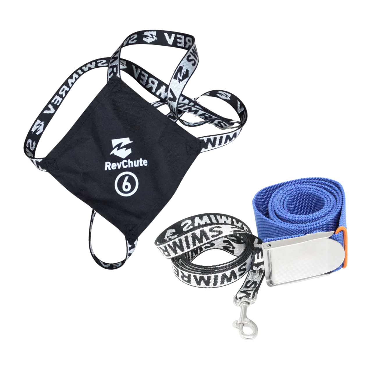 RevChute Size 6 Black (with lead & belt)