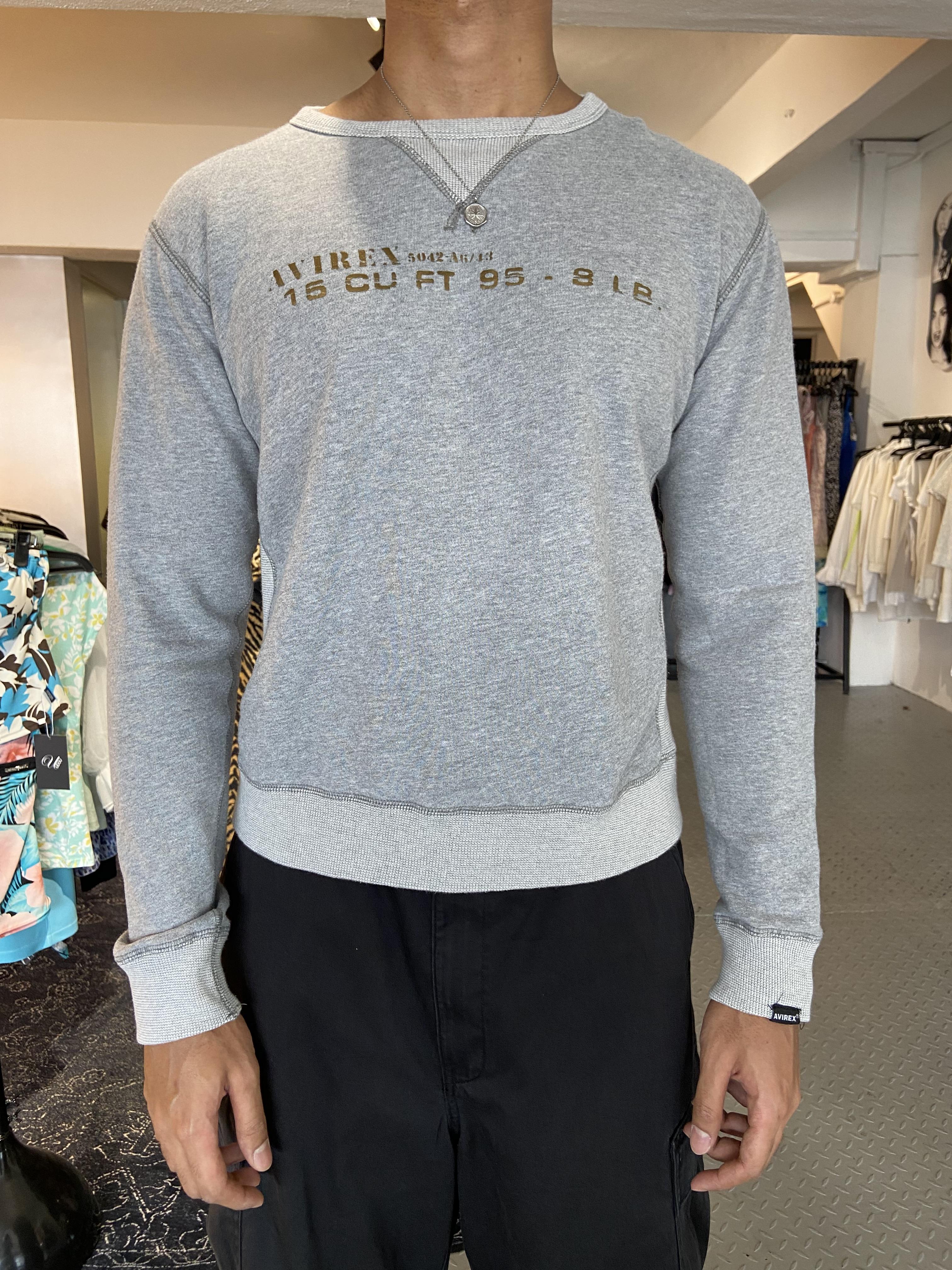 Early 00's Cropped Sweatshirt by Avirex, USA.