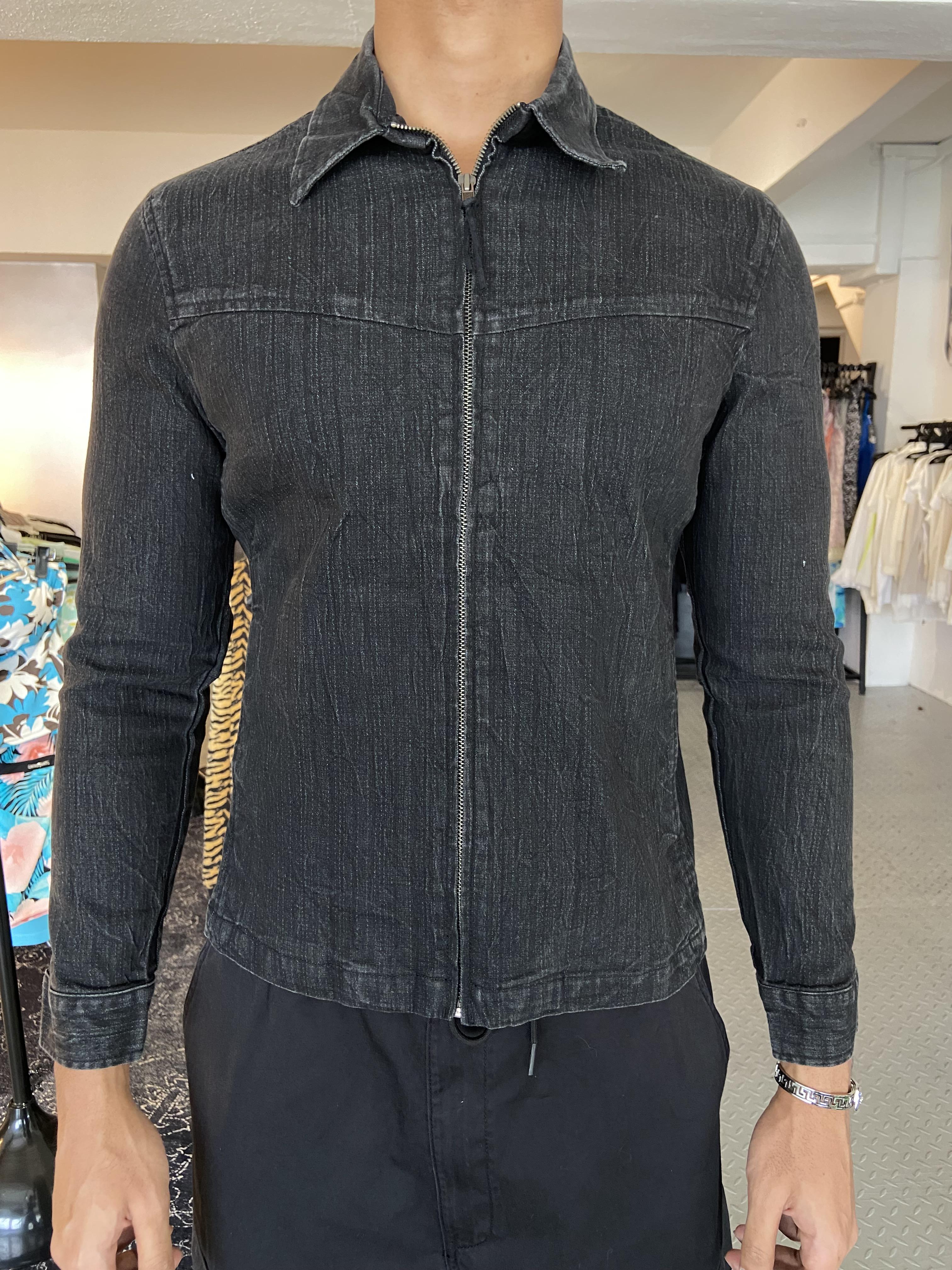 Early 00's Japanese Brand Denim Fitted Harrington Jacket