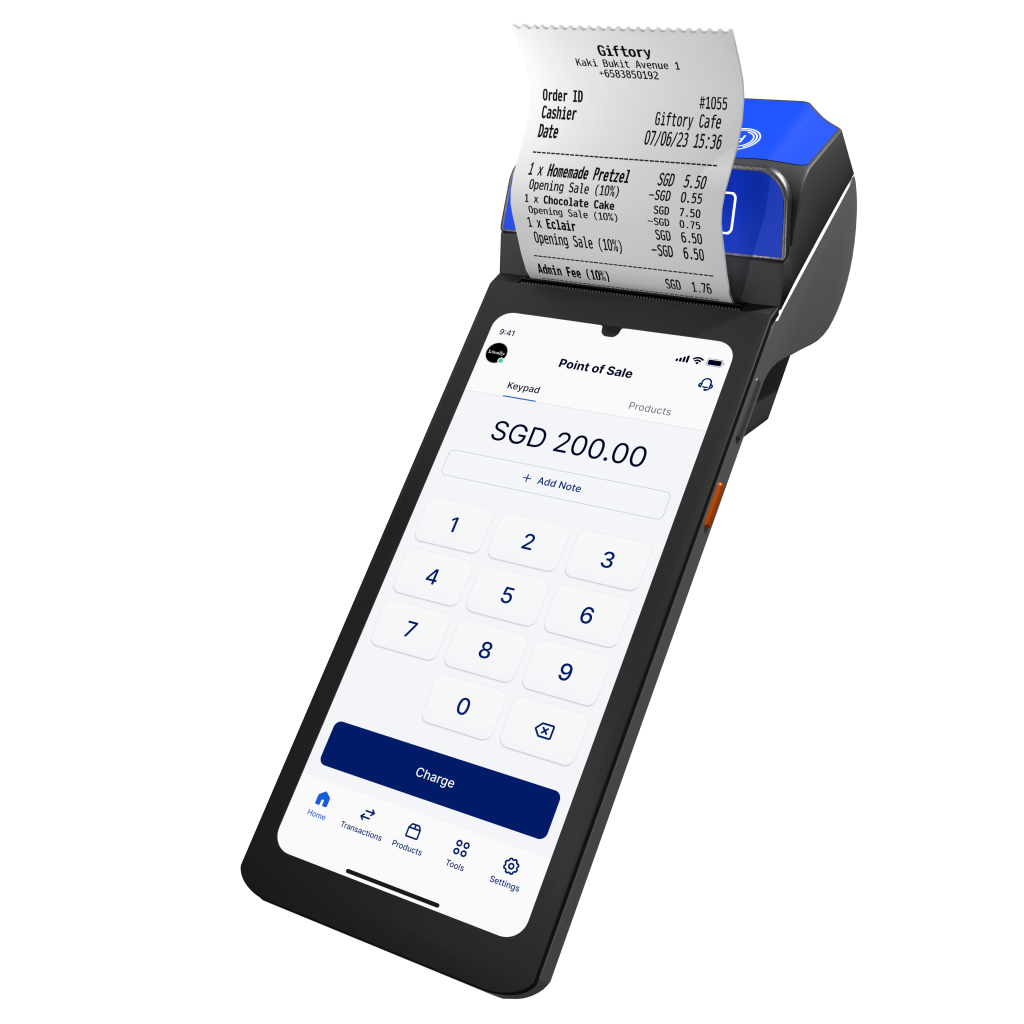 HitPay All-In-One                                       (With 1 Free Receipt Paper Roll)