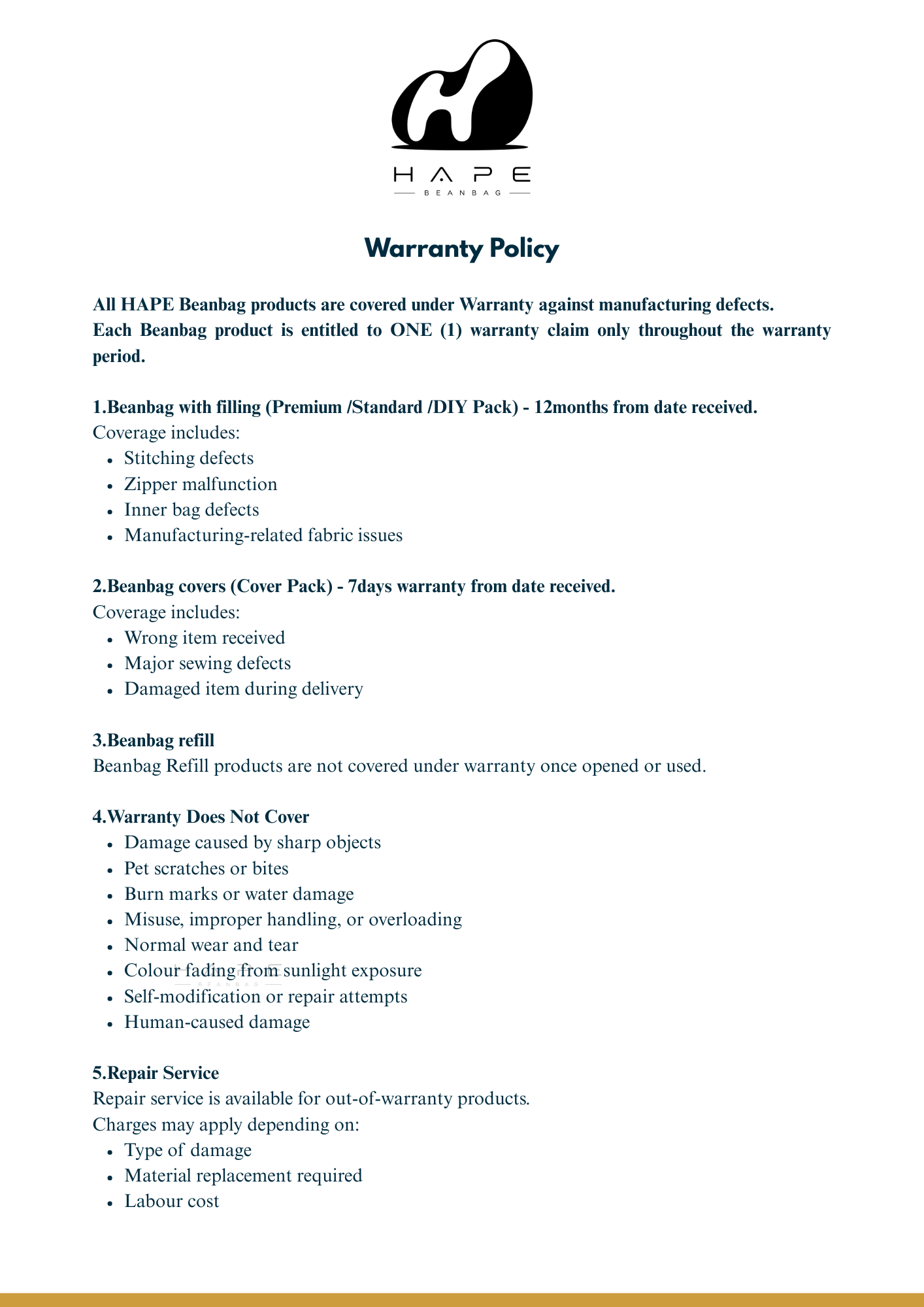 warranty claim process