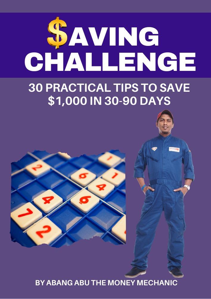 Saving Challenge 30days to 1000 English
