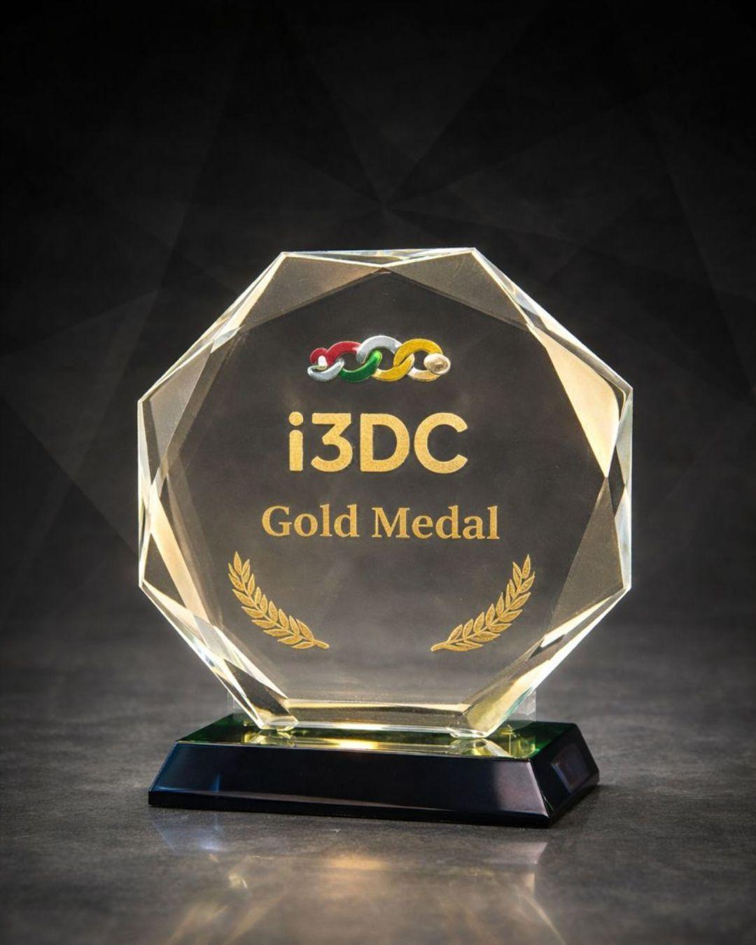 i3DC Gold Plaque