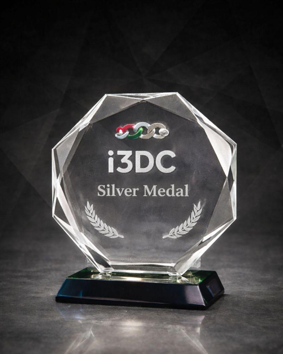 i3DC Silver Plaque