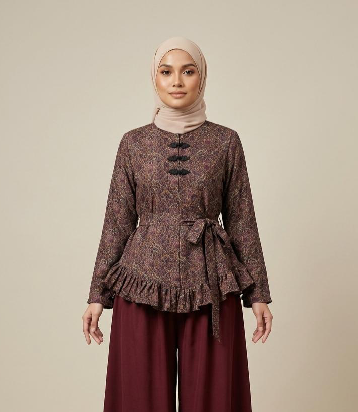BATIK CHEONGSAM RUFFLE