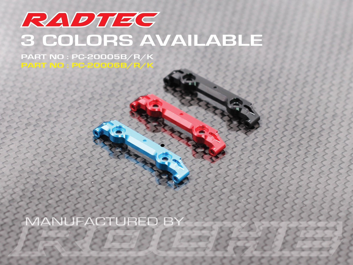 Radtec Mini-Z MR-04 Front Upper Arm Mount, Wide, 1 Camber